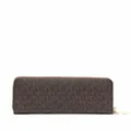 Michael Kors monogram-print leather wallet - Brown