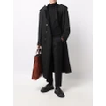 Yohji Yamamoto shoulder tabs detail coat - Black