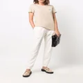 Karl Lagerfeld all-over flocked logo trousers - Neutrals
