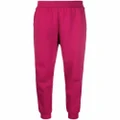 Karl Lagerfeld logo-trim jersey trackpants - Pink