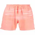 Alexander Wang tie-dye cotton track shorts - Pink