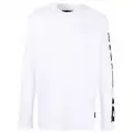 Philipp Plein round neck long-sleeved T-shirt - White