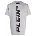 Philipp Plein vertical logo print T-shirt - Grey