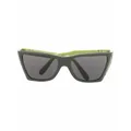 Persol colour-block square frame sunglasses - Green