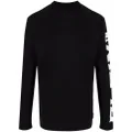 Philipp Plein logo-print long-sleeved T-shirt - Black
