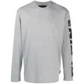 Philipp Plein logo-print long-sleeved T-shirt - Grey