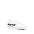 Philipp Plein leather low-top sneakers - White