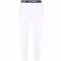 Philipp Plein logo-waistband leggings - White