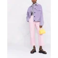 MSGM pressed-crease cotton tailored trousers - Pink