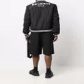 Balmain logo-print bomber jacket - Black
