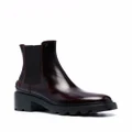 Tod's leather block-heel Chelsea boots - Red