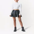 alice + olivia Carter faux leather pleated skirt - Black