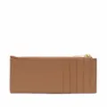 Saint Laurent Monogram zipped cardholder - Brown