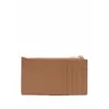Saint Laurent Monogram zipped cardholder - Brown