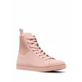Gianvito Rossi knit-panelled high-top sneakers - Pink