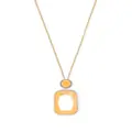 Swarovski Orbita octagon cut crystal necklace - Gold