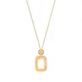 Swarovski Orbita octagon cut crystal necklace - Gold