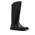 Camper knee-length panelled leather boots - Black