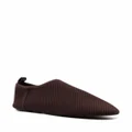 Nanushka mesh-knit loafers - Brown