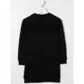 Balmain Kids logo-print sweater dress - Black