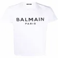 Balmain logo-print cotton T-shirt - White