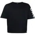 Balmain side logo-print oversize T-shirt - Black
