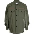 sacai button-down safari shirt - Green