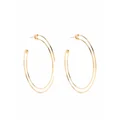 sacai safety hoop pierced earrings - Gold