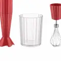 Alessi Plissé mixer set - Red