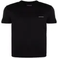Emporio Armani logo-print crew neck T-shirt - Black