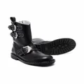 Givenchy Kids buckled stud-embellished boots - Black