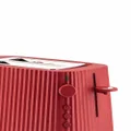 Alessi Plissé pleated-effect toaster - Red