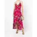 Camilla floral-print silk maxi dress - Pink