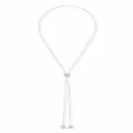 Prada Crystal Logo rhinestone-embellished necklace - Silver