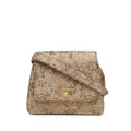CHANEL Pre-Owned 1998 CC floral-jacquard handbag - Gold