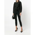 SPANX The Perfect cropped pipe-trim trousers - Black