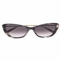 Alexander McQueen spike-detail sunglasses - Gold