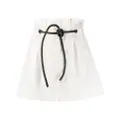 3.1 Phillip Lim paperbag-waist mini shorts - White