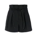 3.1 Phillip Lim paperbag-waist mini shorts - Black