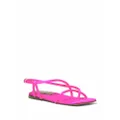 Proenza Schouler satin-effect strappy flat sandals - Pink