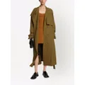 Proenza Schouler technical twill trench coat - Brown