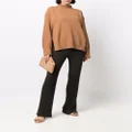 Nanushka roll-neck ribbed-knit jumper - Brown