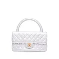 CHANEL Pre-Owned 1992 diamond-quilted rectangle-shaped handbag - Silver