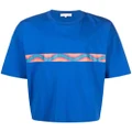 Mackintosh Wave drop-shoulder T-shirt - Blue