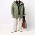 Mackintosh Chryston short hooded coat - Green