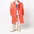Mackintosh WOLFSON hooded coat - Orange