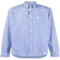 Mackintosh BLOOMSBURY gingham-check button-down shirt - Blue