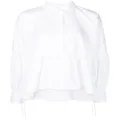 Cecilie Bahnsen Andrea cotton peplum hem shirt - White