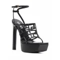 Versace Greca 150mm cage sandals - Black