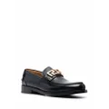 Versace Greca leather loafers - Black